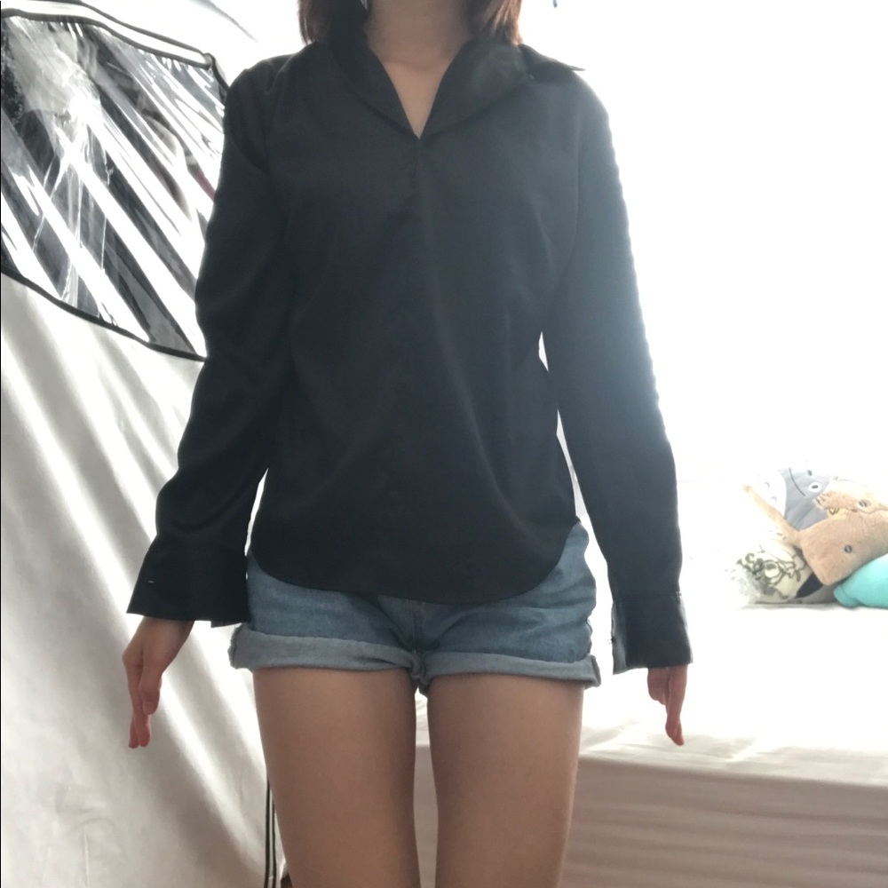 Silk Collar Blouse